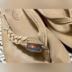 Rainbow 🌈 Flirty Braidy Womans Sandals Size Medium (6.5-7.5)